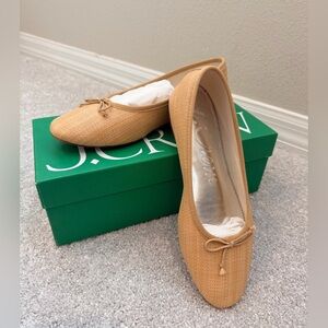 J. Crew Women's Straw Zoe Ballet Flats, size 7
